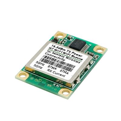 Modulo WiFi IoT con potenza TX di 16.5dBm per connettività wireless senza interruzioni 2.4GHz 380mA Corrente TX 5GHz 87mA Corrente RX