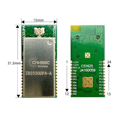 2.5uA antenna del PWB del modulo 20dBm del Ti CC2530 ZigBee della radio 3,0